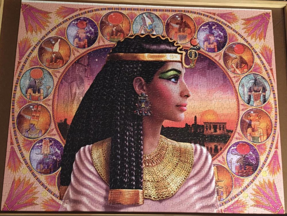 Legends of The Nile CLEOPATRA - White Mountain Puzzles puzzle collectible [Barcode 724819249299] - Main Image 3