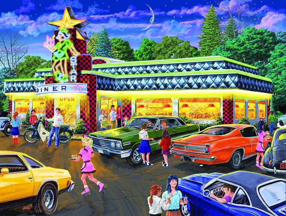 Star Diner - SunsOut puzzle collectible [Barcode 5180126387447] - Main Image 2