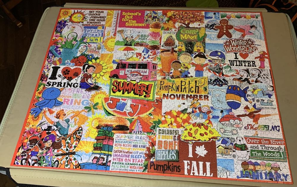 I Love Seasons - White Mountain puzzle collectible [Barcode 724819264933] - Main Image 2