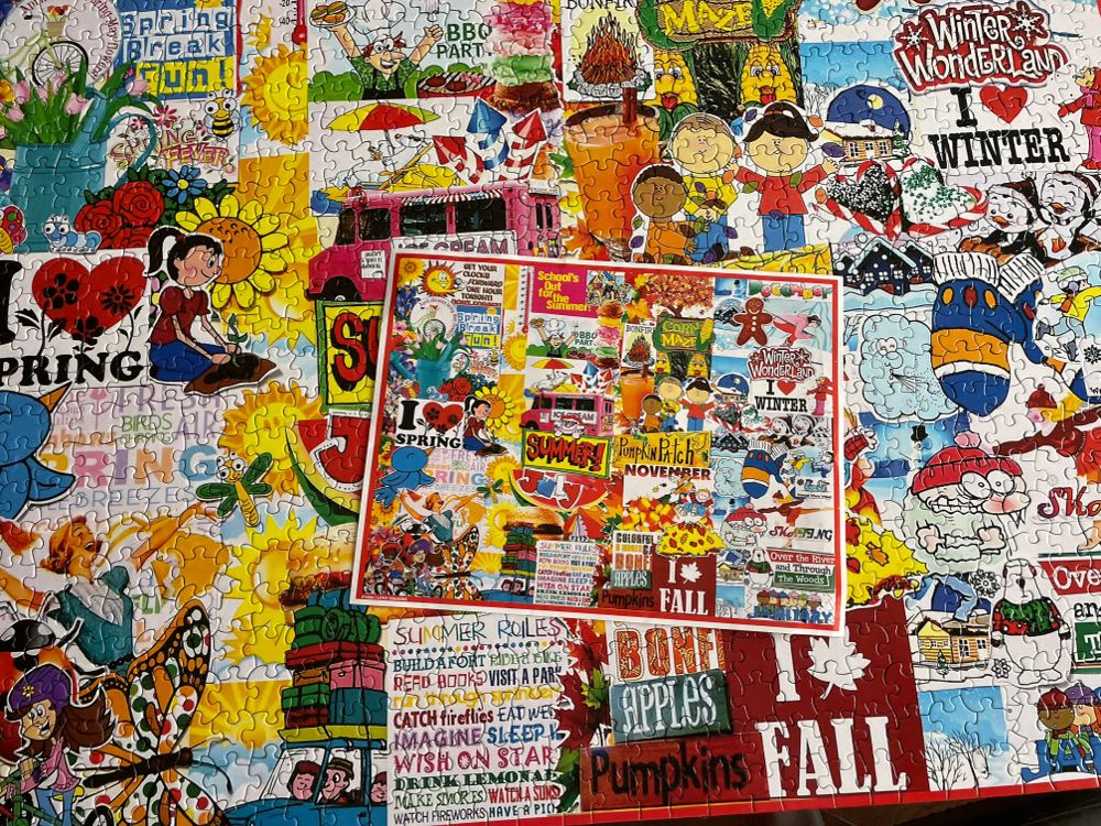 I Love Seasons - White Mountain puzzle collectible [Barcode 724819264933] - Main Image 3