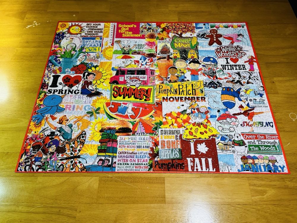 I Love Seasons - White Mountain puzzle collectible [Barcode 724819264933] - Main Image 4