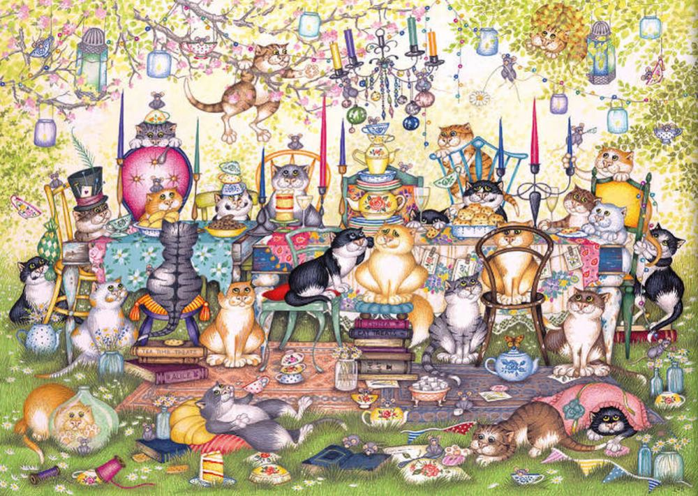 Mad Catter’s Tea Party - Gibsons puzzle collectible - Main Image 2