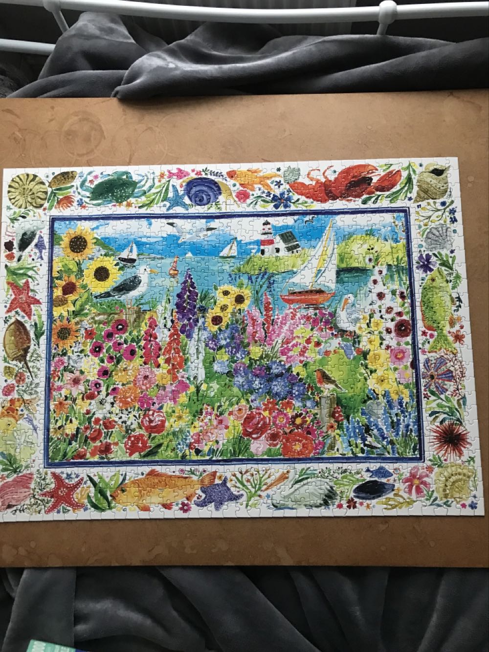 Seagull Garden 1000 Pieces - Eeboo puzzle collectible [Barcode 689196509728] - Main Image 3