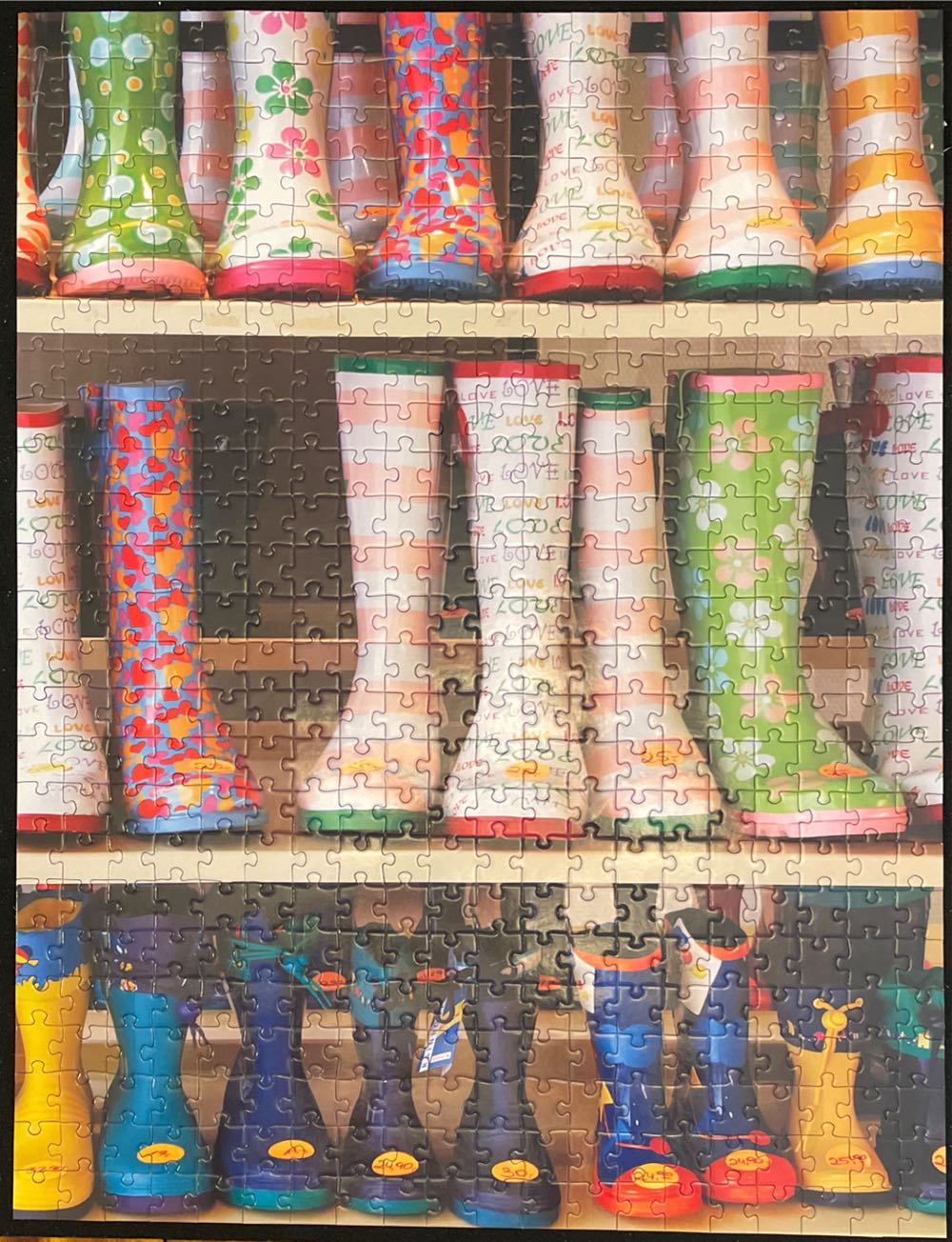Colorful Rubber Boots - Completed (Donated) - Colorluxe puzzle collectible [Barcode 4895145400534] - Main Image 2