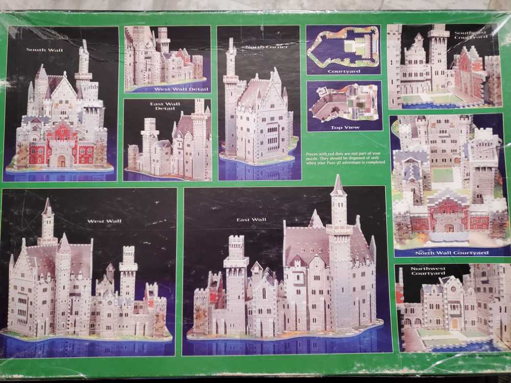 Puzz 3D Alpine Castle - Milton Bradley puzzle collectible [Barcode 32240443] - Main Image 2