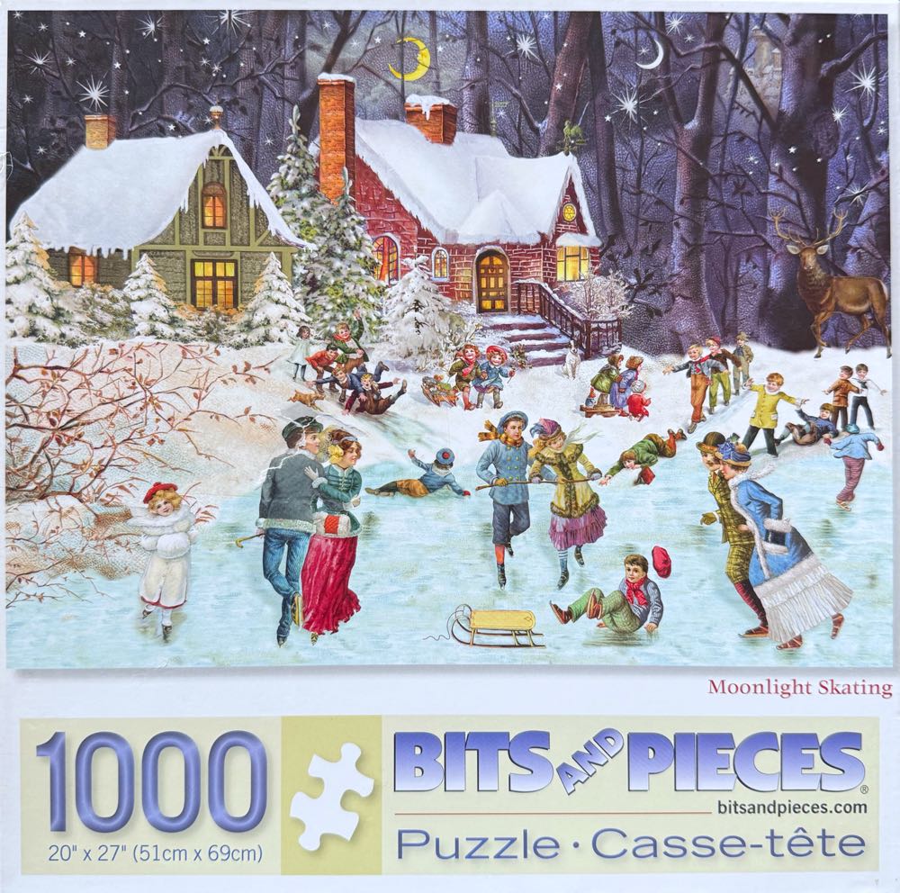 Moonlight Skating - Bits And Pieces puzzle collectible [Barcode 192949043573] - Main Image 2