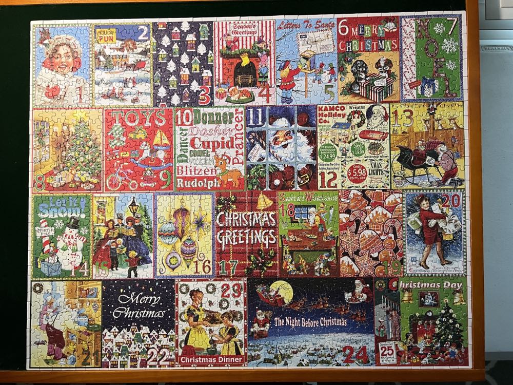 Christmas Calendar✅ - White Mountain Puzzles puzzle collectible - Main Image 2