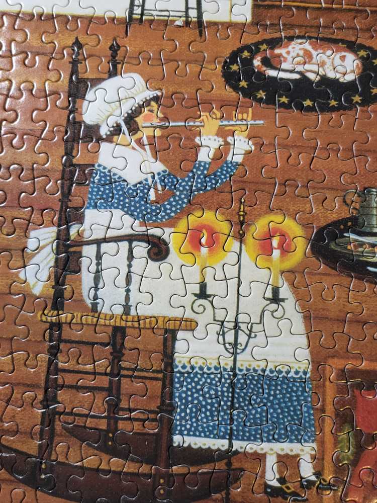 Thanksgiving Dinner Music - Milton Bradley puzzle collectible [Barcode 032244046797] - Main Image 4