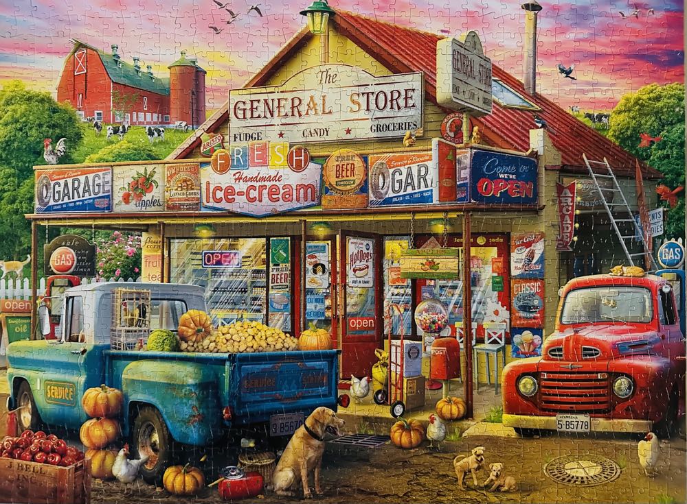 Country Store - SOLD - Buffalo puzzle collectible - Main Image 2