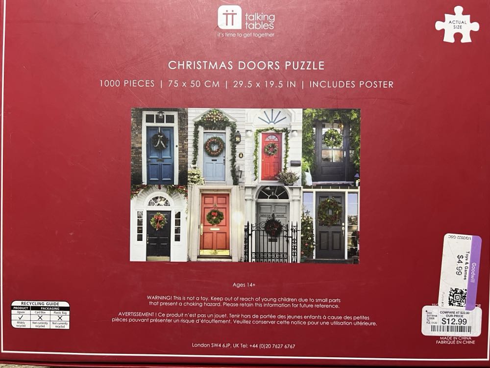 Christmas Doors Puzzle - Talking Tables puzzle collectible - Main Image 3