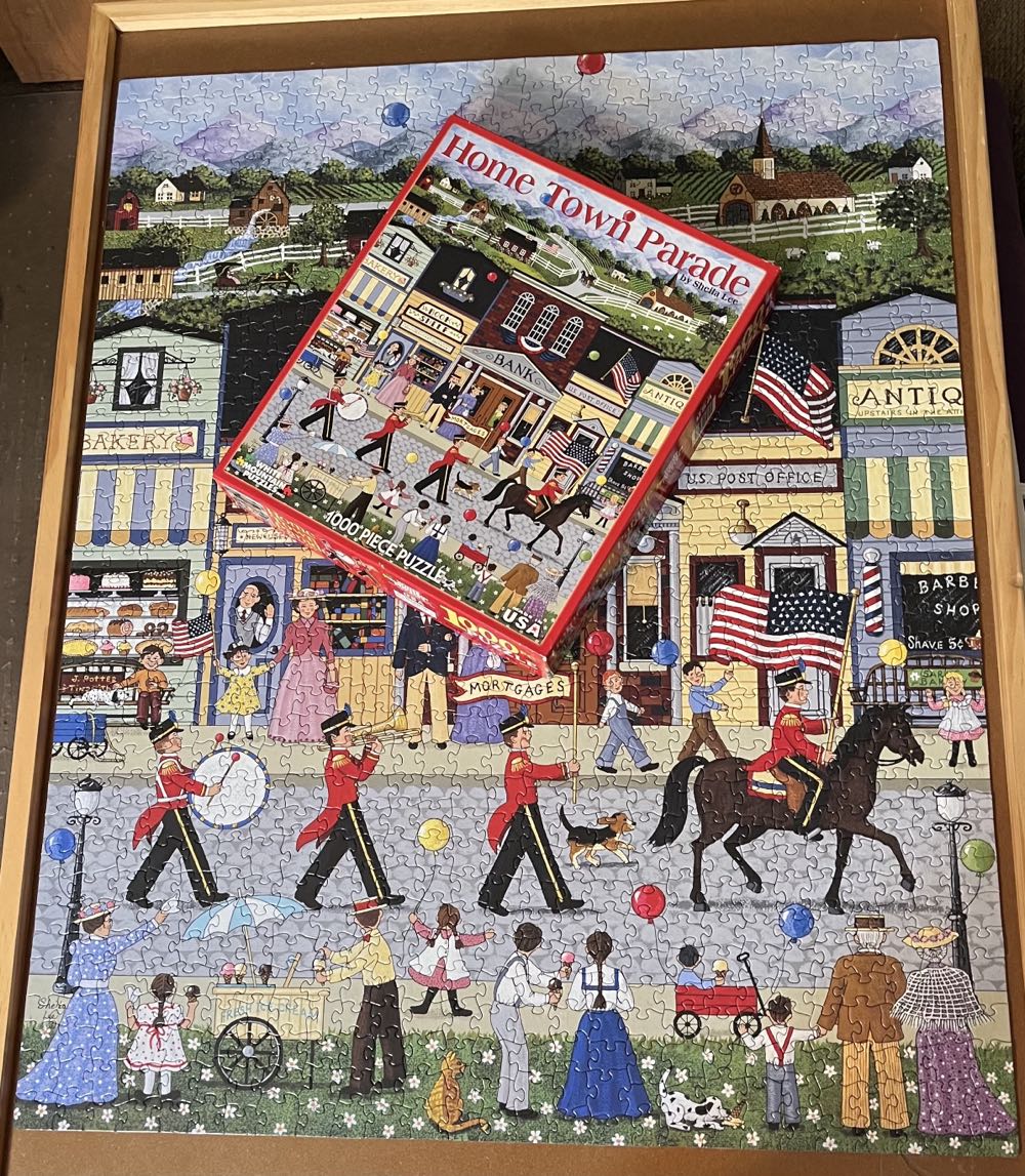 Home Town Parade**- 476, 9/22/23-SOLD - White Mountain Puzzles puzzle collectible [Barcode 724819254101] - Main Image 3