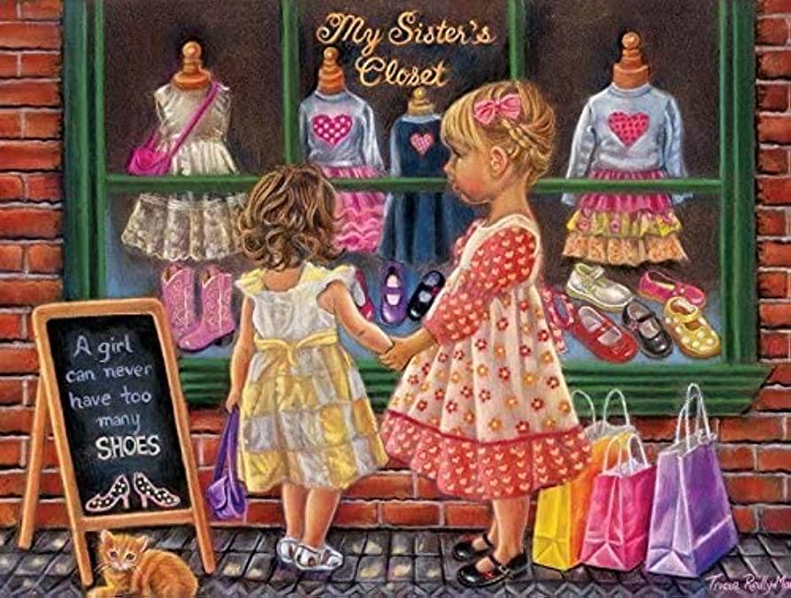 My Sister’s Closet - From Nannie 🐝 - SunsOut puzzle collectible [Barcode 796780358584] - Main Image 2