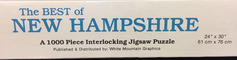 The Best of New Hampshire/Sealed/BB - White Mountain Graphics puzzle collectible [Barcode 724819246915] - Main Image 2
