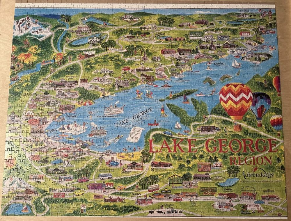 Lake George, New York - White Mountain Puzzles puzzle collectible - Main Image 2