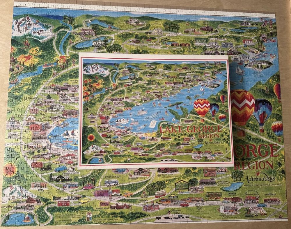 Lake George, New York - White Mountain Puzzles puzzle collectible - Main Image 3