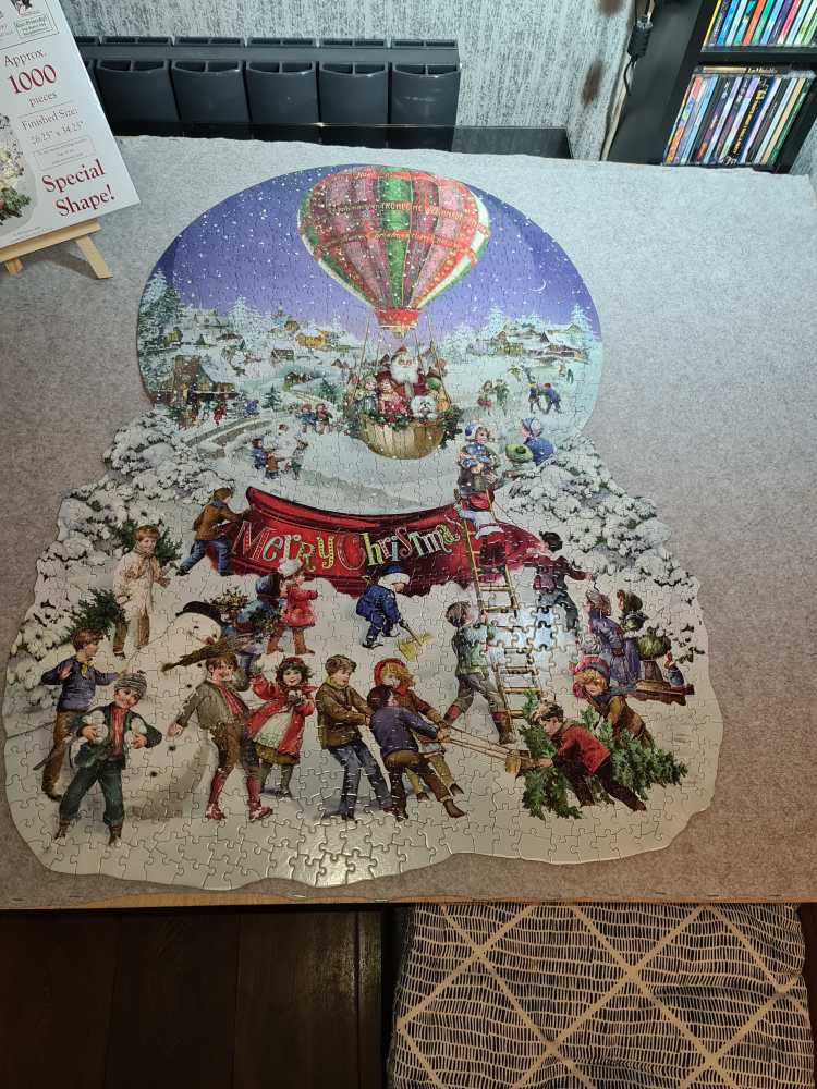 ZZ Old Fashioned Snow Globe - SunsOut 🇺🇸 puzzle collectible [Barcode 796780960879] - Main Image 2