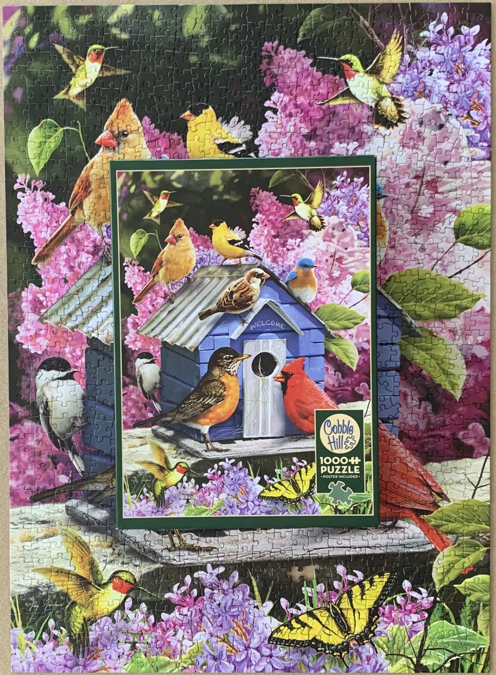 Spring Birdhouse - Cobble Hill puzzle collectible [Barcode 625012518680] - Main Image 2
