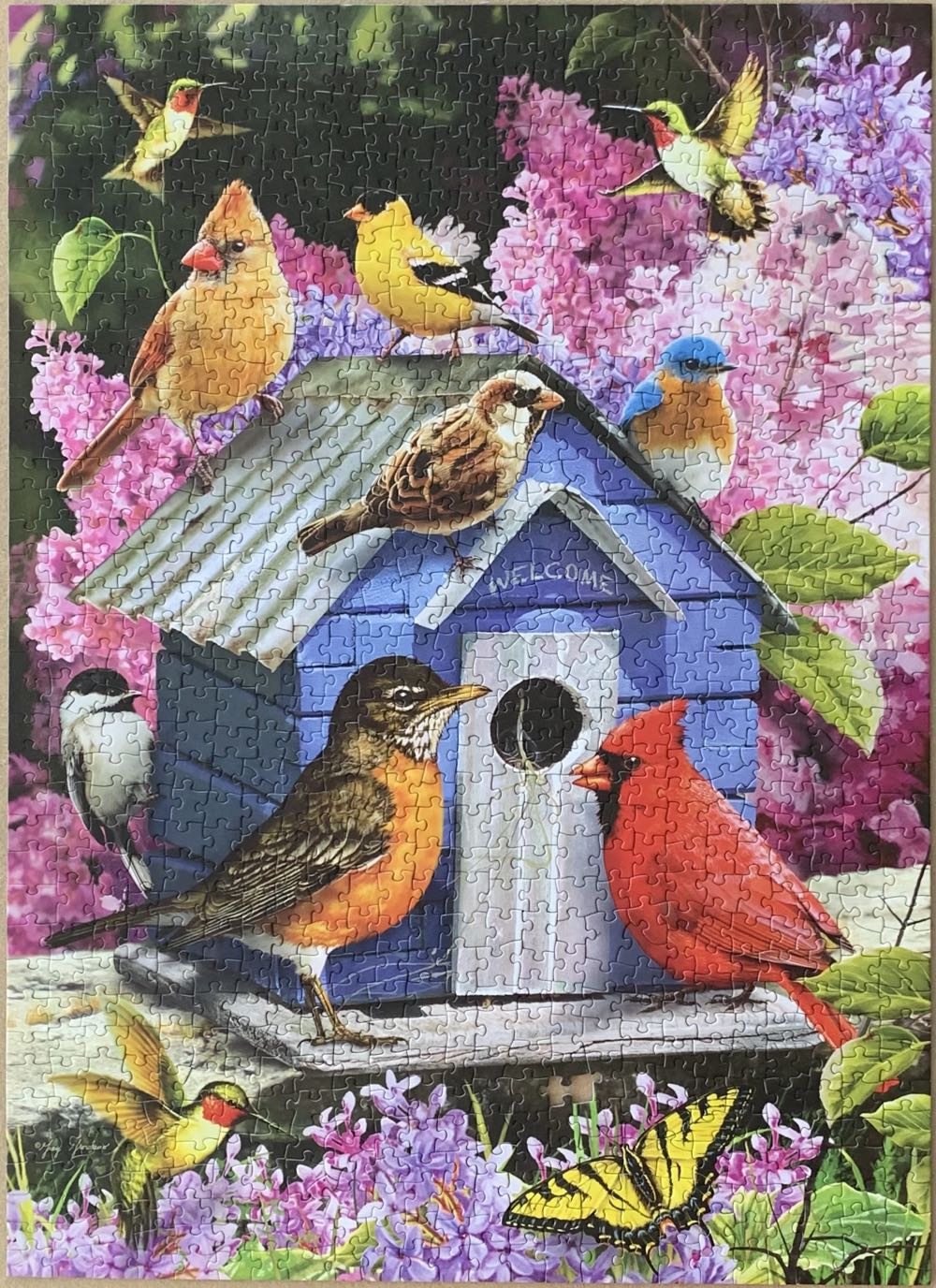 Spring Birdhouse - Cobble Hill puzzle collectible [Barcode 625012518680] - Main Image 3