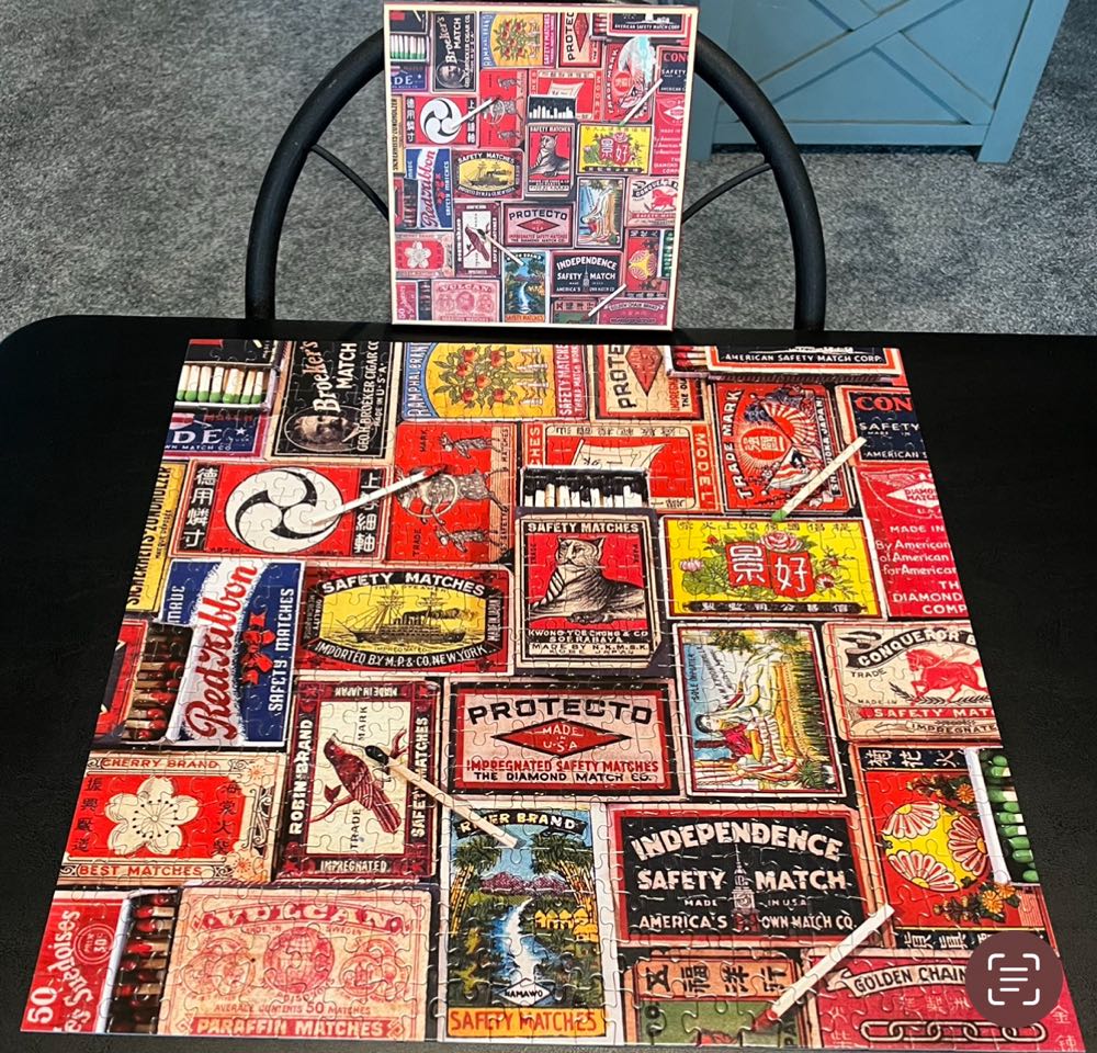 Vintage Matchboxes - 244, 8/29/22 - Galison puzzle collectible - Main Image 3