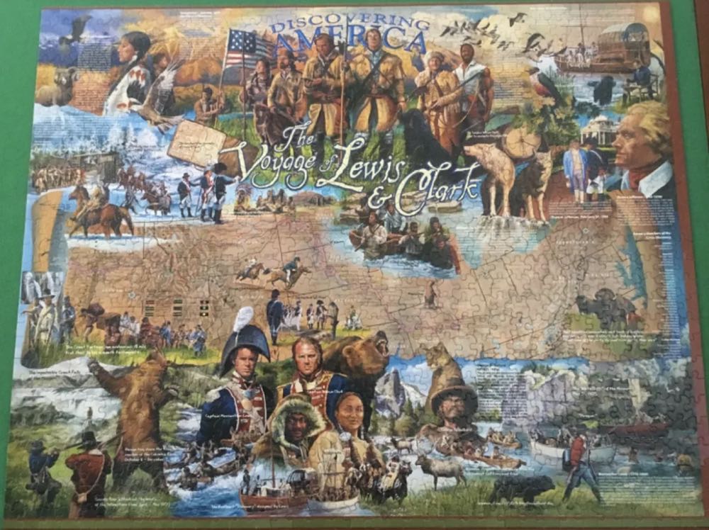 The Voyage Of Lewis & Clark-Chs - White Mountain Puzzles puzzle collectible [Barcode 724819253753] - Main Image 3