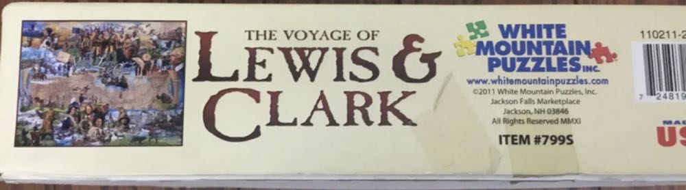 The Voyage Of Lewis & Clark-Chs - White Mountain Puzzles puzzle collectible [Barcode 724819253753] - Main Image 4