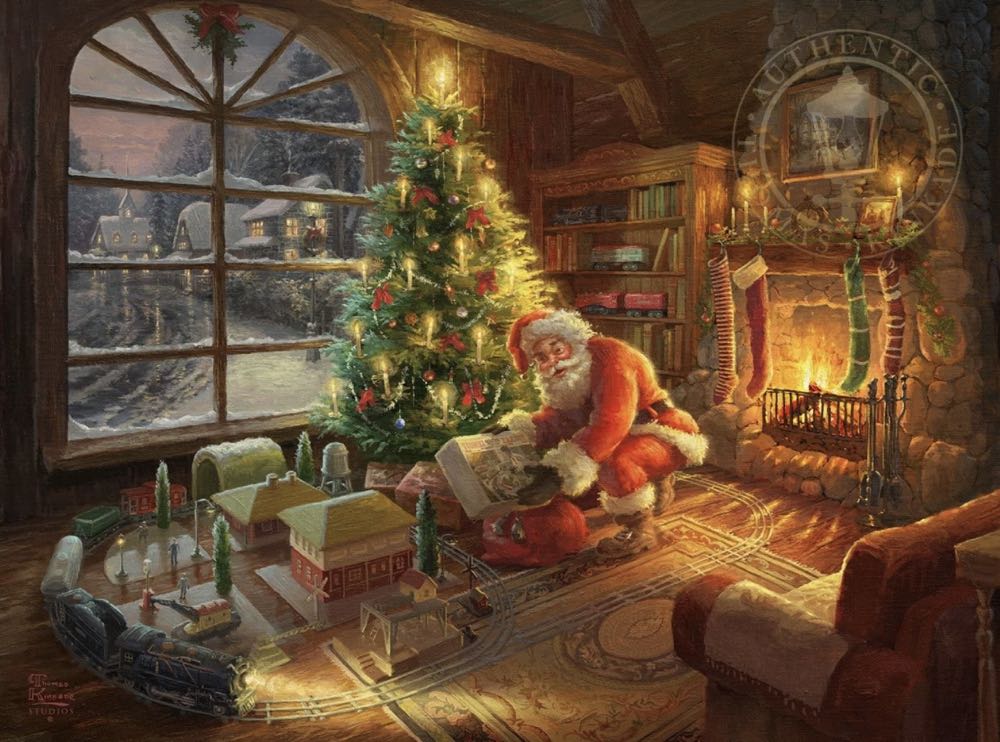 Thomas Kinkade : Santa’s Special Delivery 🆕 - Ceaco puzzle collectible - Main Image 2
