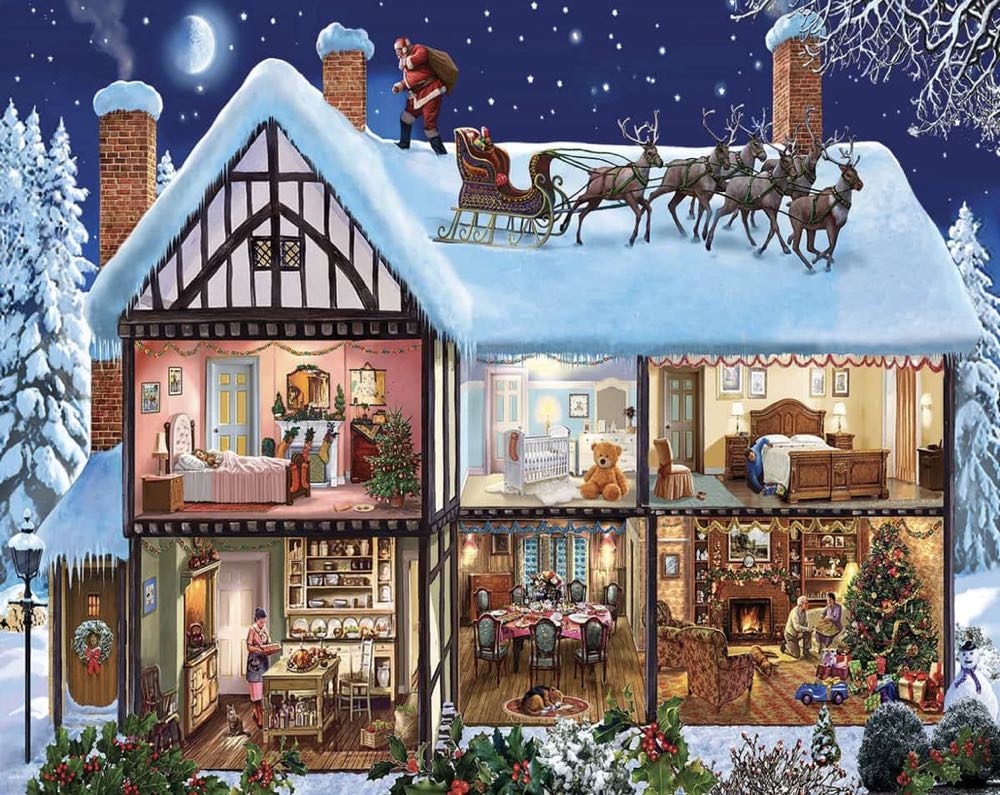 Christmas House 🆕 - White Mountain puzzle collectible - Main Image 2