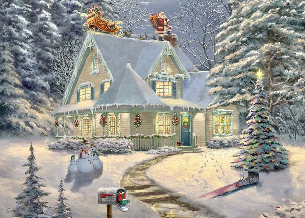 Thomas Kinkade : Midnight Delivery 🆕 - Ceaco puzzle collectible - Main Image 2