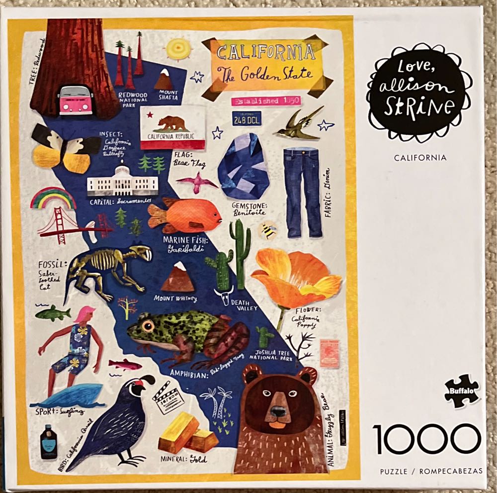 California - Buffalo Games puzzle collectible [Barcode 079346119936] - Main Image 2