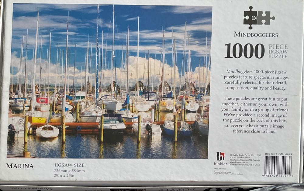 Marina - Hinkler (Mindbogglers) puzzle collectible [Barcode 9781741850482] - Main Image 2