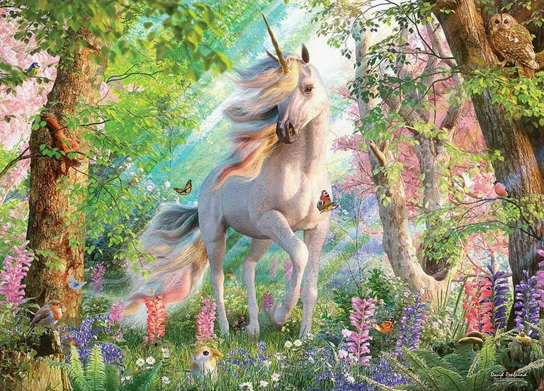 Unicorn And Friends - Cobble Hill Puzzle Company puzzle collectible [Barcode 625012890168] - Main Image 2