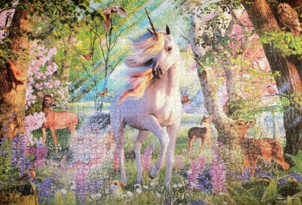 Unicorn And Friends - Cobble Hill Puzzle Company puzzle collectible [Barcode 625012890168] - Main Image 3