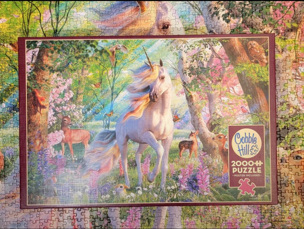 Unicorn And Friends - Cobble Hill Puzzle Company puzzle collectible [Barcode 625012890168] - Main Image 4