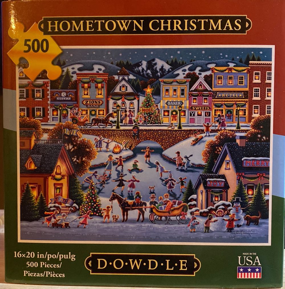 Hometown Christmas - Dowdle puzzle collectible [Barcode 671095201285] - Main Image 2