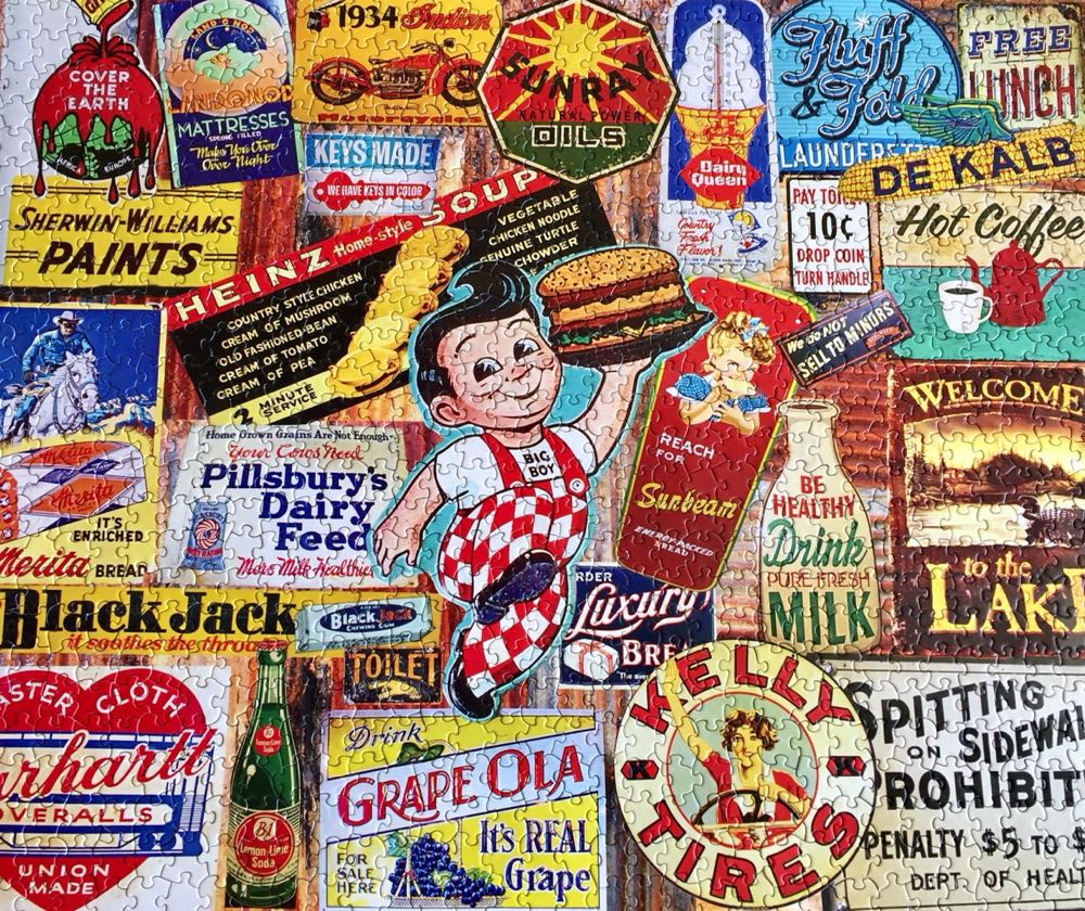 Vintage Signs - White Mountain puzzle collectible - Main Image 2