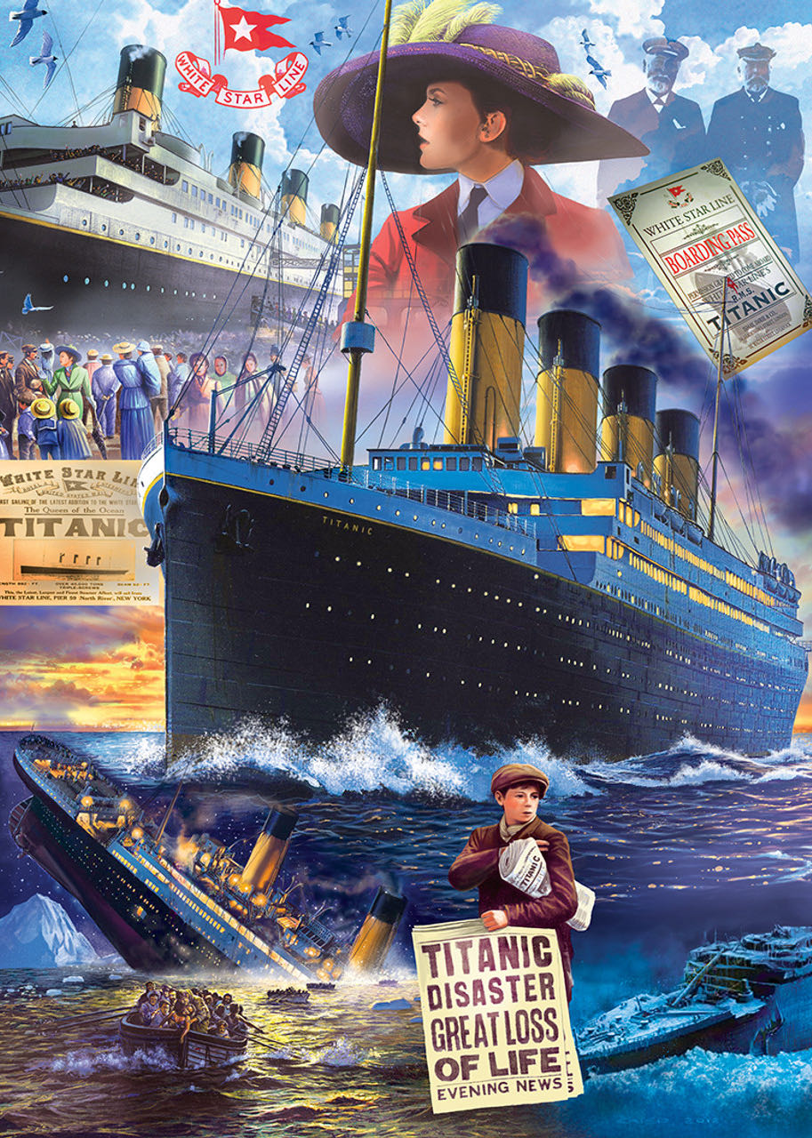 Titanic : Titanic Collage 🆕 🛒 - MasterPieces puzzle collectible [Barcode 705988610905] - Main Image 2