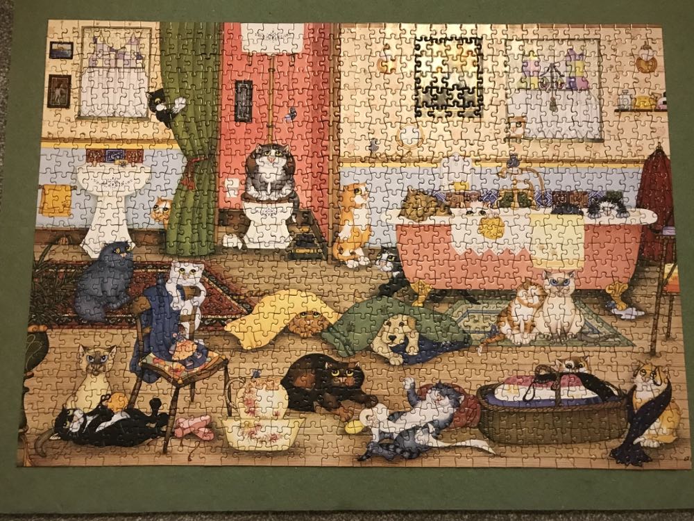 Crazy Cats Bathtime - Marks & Spencer puzzle collectible - Main Image 2