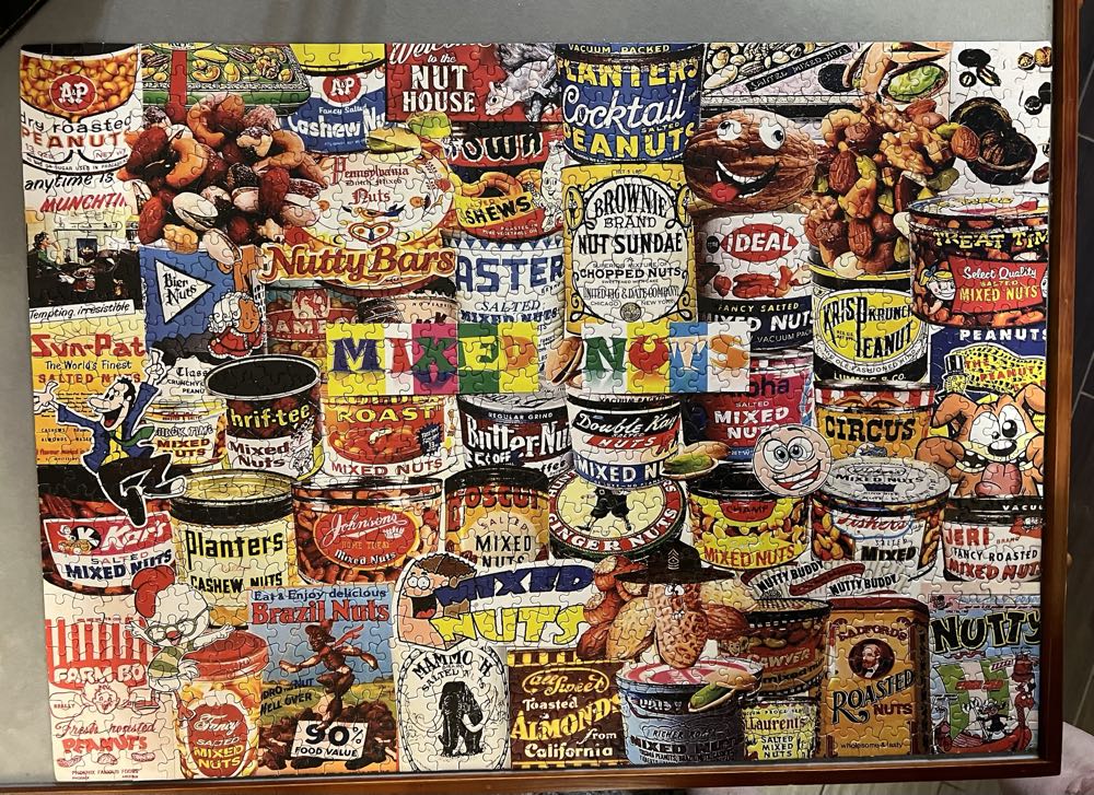 Mixed Nuts - Completed And Returned To Donna - White Mountain puzzle collectible [Barcode 724819264803] - Main Image 2