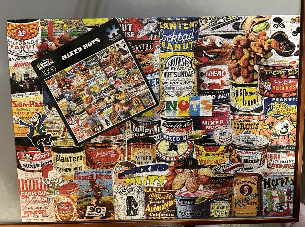 Mixed Nuts - Completed And Returned To Donna - White Mountain puzzle collectible [Barcode 724819264803] - Main Image 3