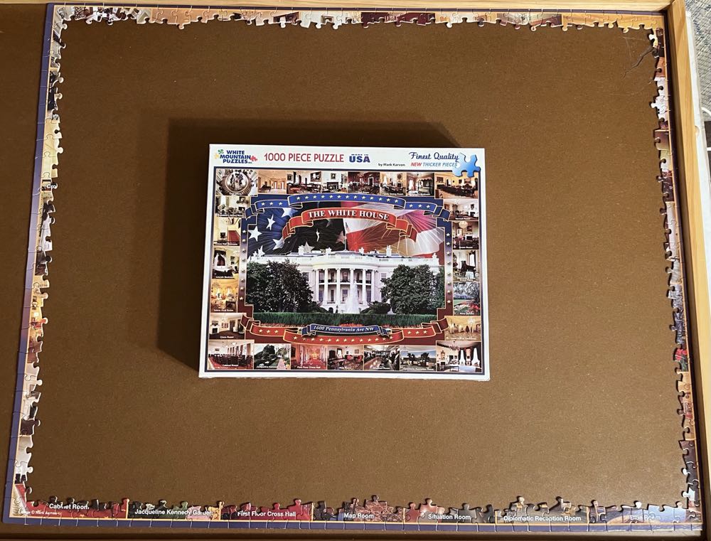 X-The White House - White Mountain Puzzles puzzle collectible [Barcode 724819255191] - Main Image 4