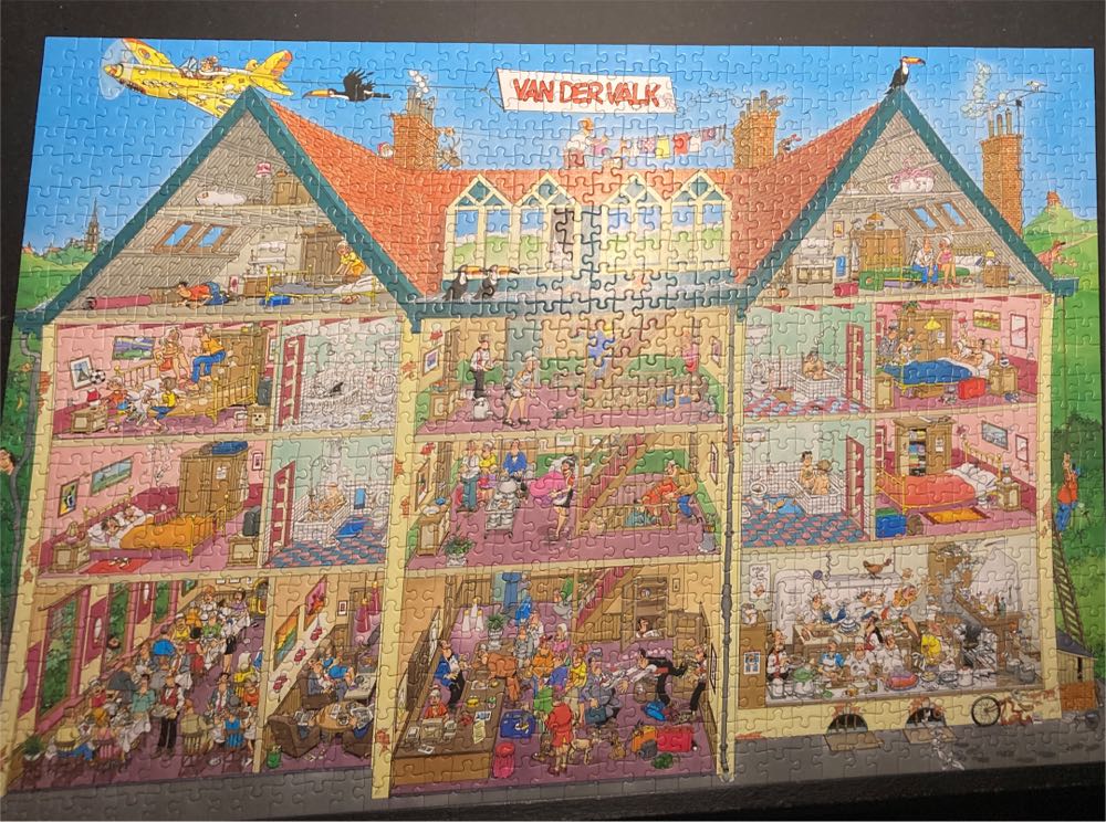 Jan van Haasteren. Hotel van der Valk. - Jumbo 1000 puzzle collectible [Barcode 8710126819906] - Main Image 2