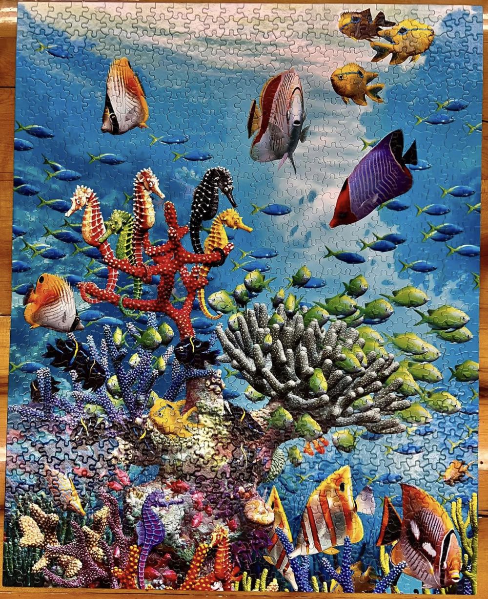 WaterWorld - White Mountain Puzzles puzzle collectible [Barcode 724819251001] - Main Image 2