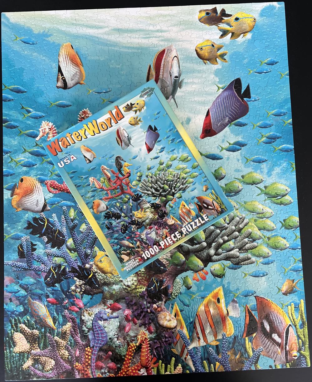 WaterWorld - White Mountain Puzzles puzzle collectible [Barcode 724819251001] - Main Image 4