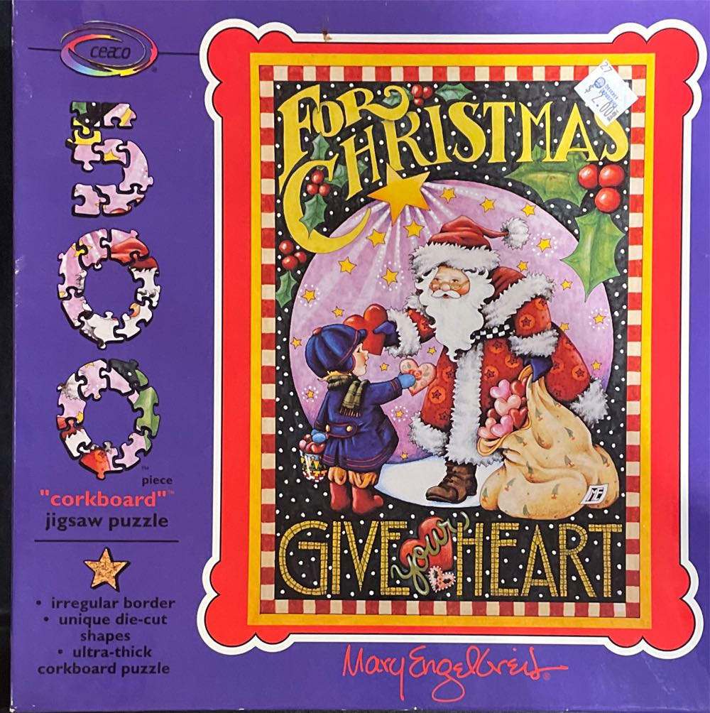 For Christmas Give Your Heart Mary Engelbreit - Ceaco puzzle collectible [Barcode 021081010061] - Main Image 2