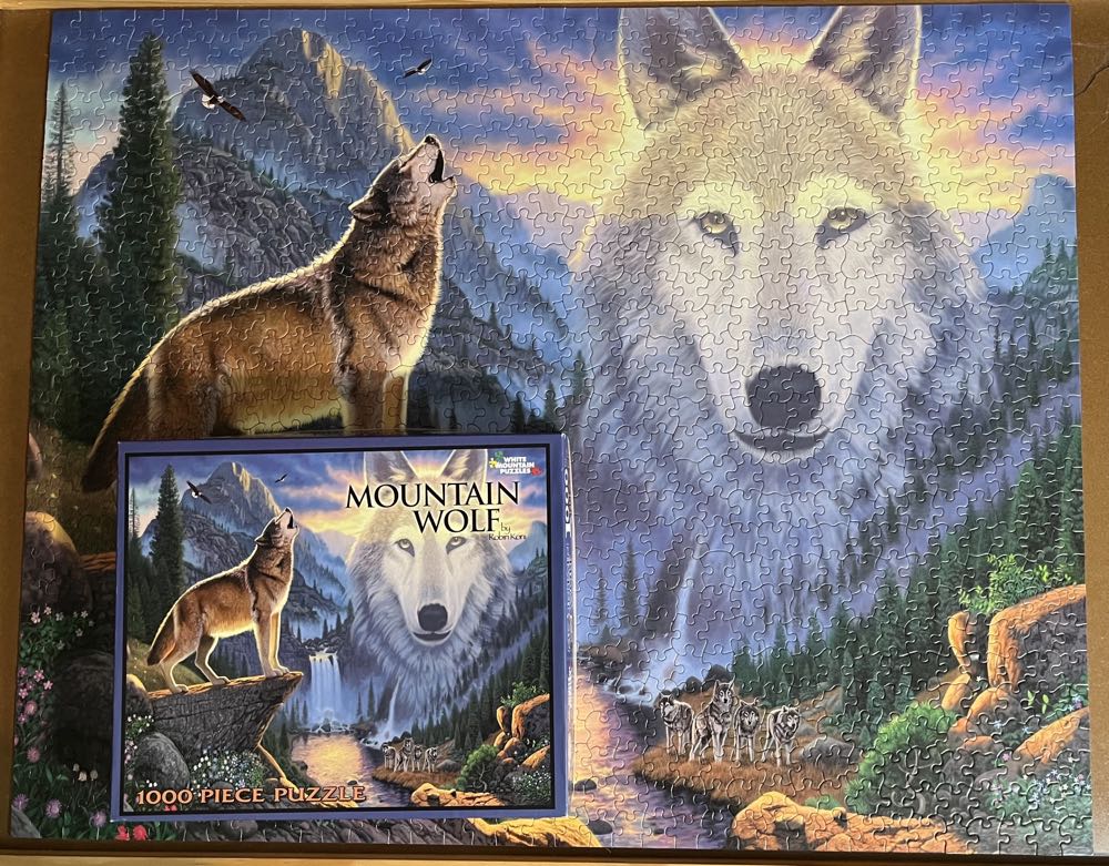 ZZ - Mountain Wolf (SOLD) - White Mountain Puzzles puzzle collectible [Barcode 724819249534] - Main Image 3