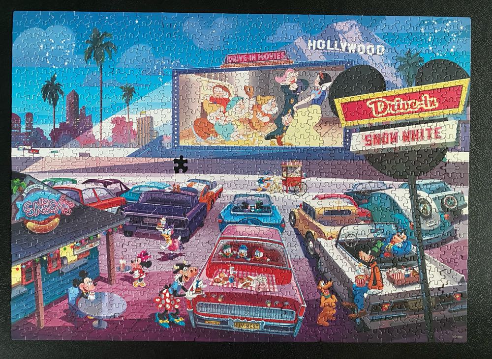 Disney: Drive-in -  Ceaco puzzle collectible [Barcode 021081332668] - Main Image 2