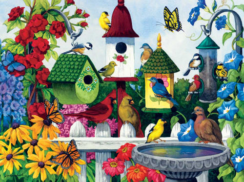 Birdhouse Heaven - SunsOut puzzle collectible [Barcode 796780629318] - Main Image 2