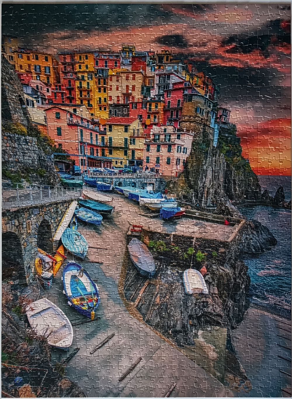 Cinque Terre, Italy  - Blanc By Buffalo puzzle collectible [Barcode 079346510009] - Main Image 2