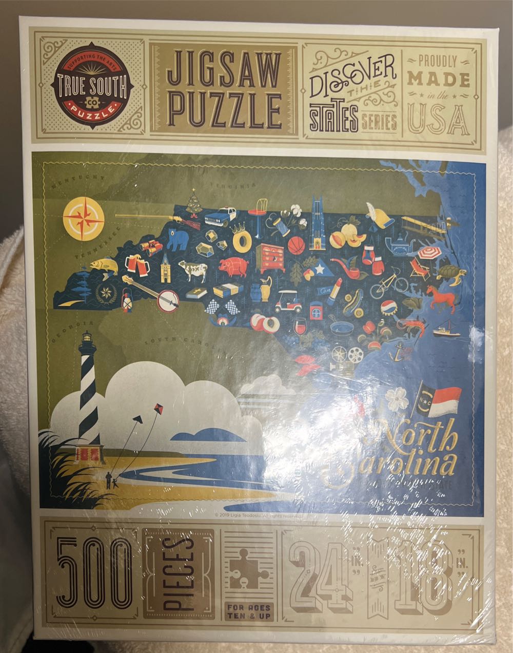 True South North Carolina - True South puzzle collectible [Barcode 736211905284] - Main Image 1