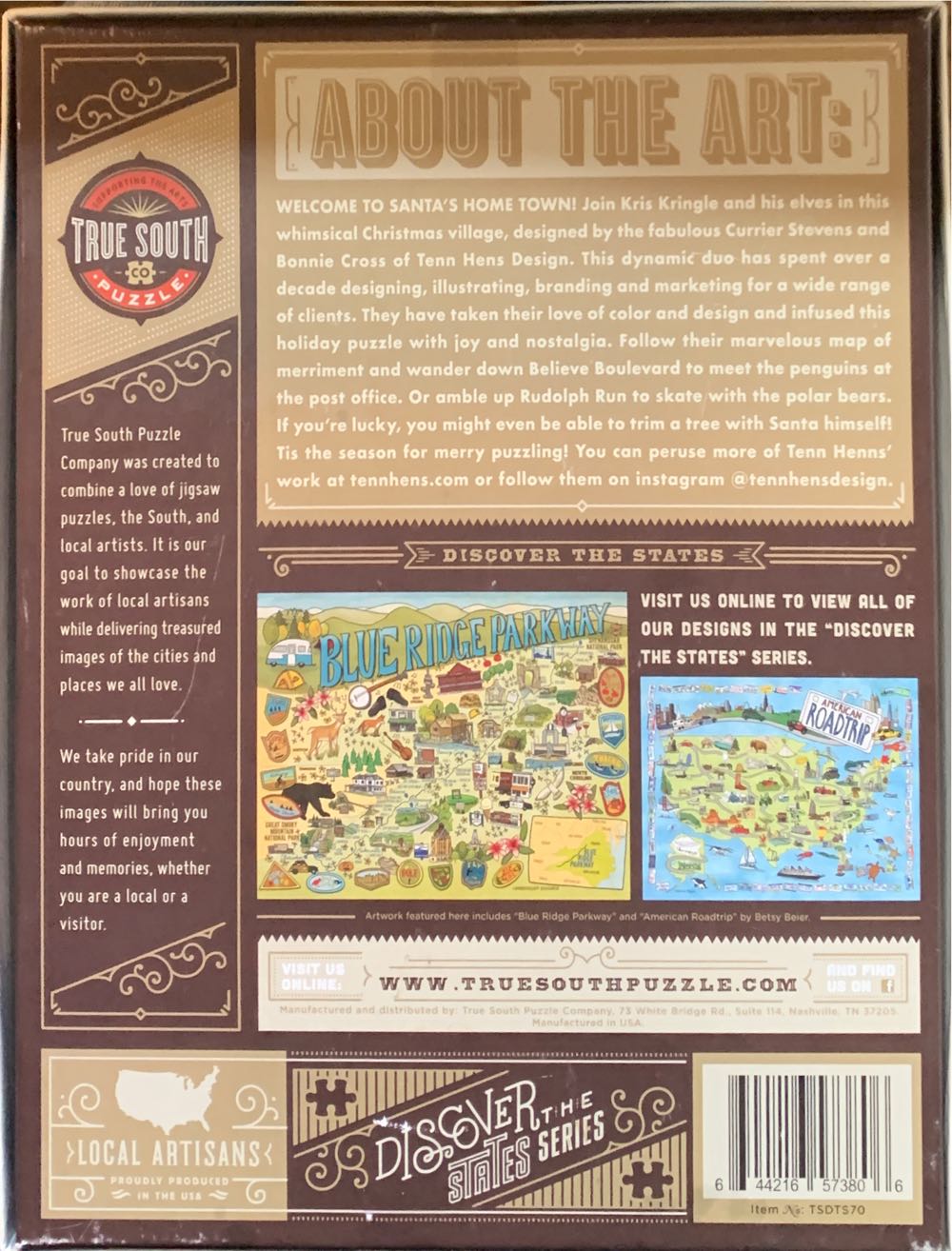 Santa’s Hometown - True South puzzle collectible [Barcode 644216573806] - Main Image 2